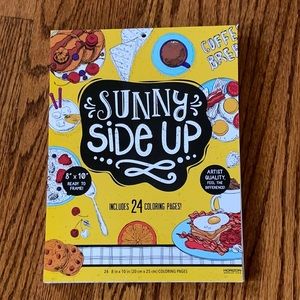 Breakfast themed coloring book